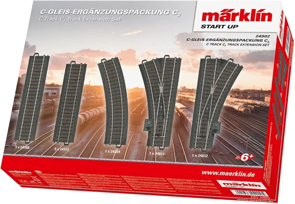 Märklin Start up 24902 - C-Gleis-Ergänzungspackung C2, Modelleisenbahn Spur H0