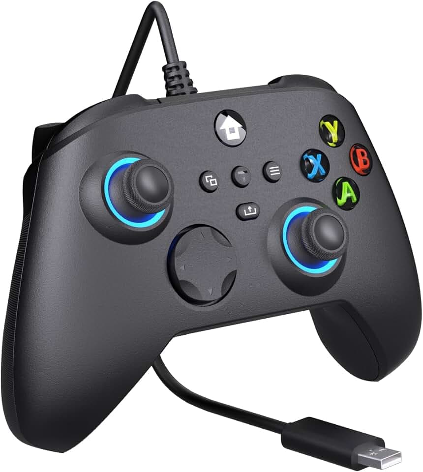 YUYIU Wired Controller for Xbox One, Xbox Series X|S, PC, Steam, iOS