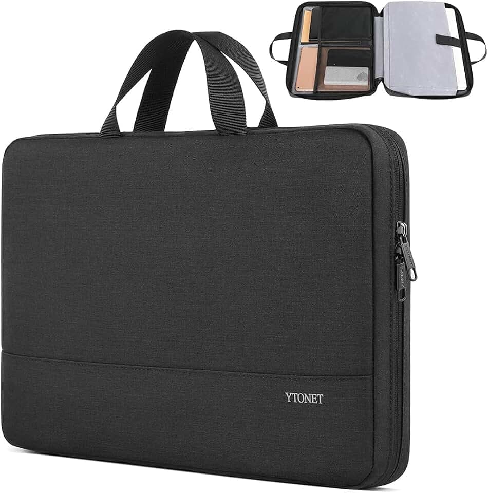 Ytonet Laptop Case 16 inch, 15-15.6 Inch TSA Laptop Bag Sleeve with Handle