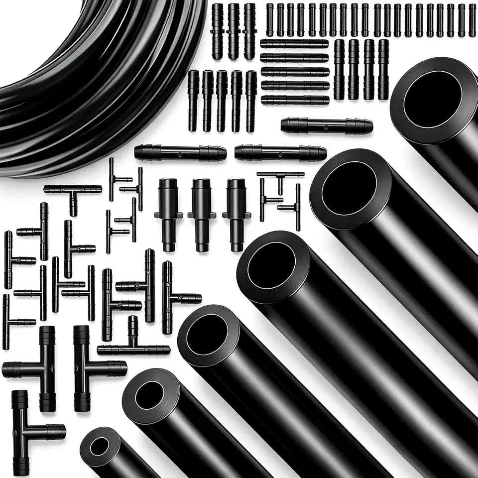 Tnisesm 71Pcs Vacuum Line Kit, 6Pcs 5Ft Vacuum Hose Automotive with Vacuum Line Connectors, High Performance Silicone Hose line Kit for Variety Car Piping System Automotive Replacement Vacuum Hoses
