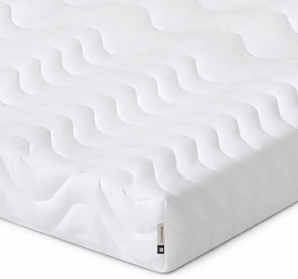 EGOHOME Matratze 140x200 cm | H3 Mittelfest | 12 cm Höhe | 7-Zonen