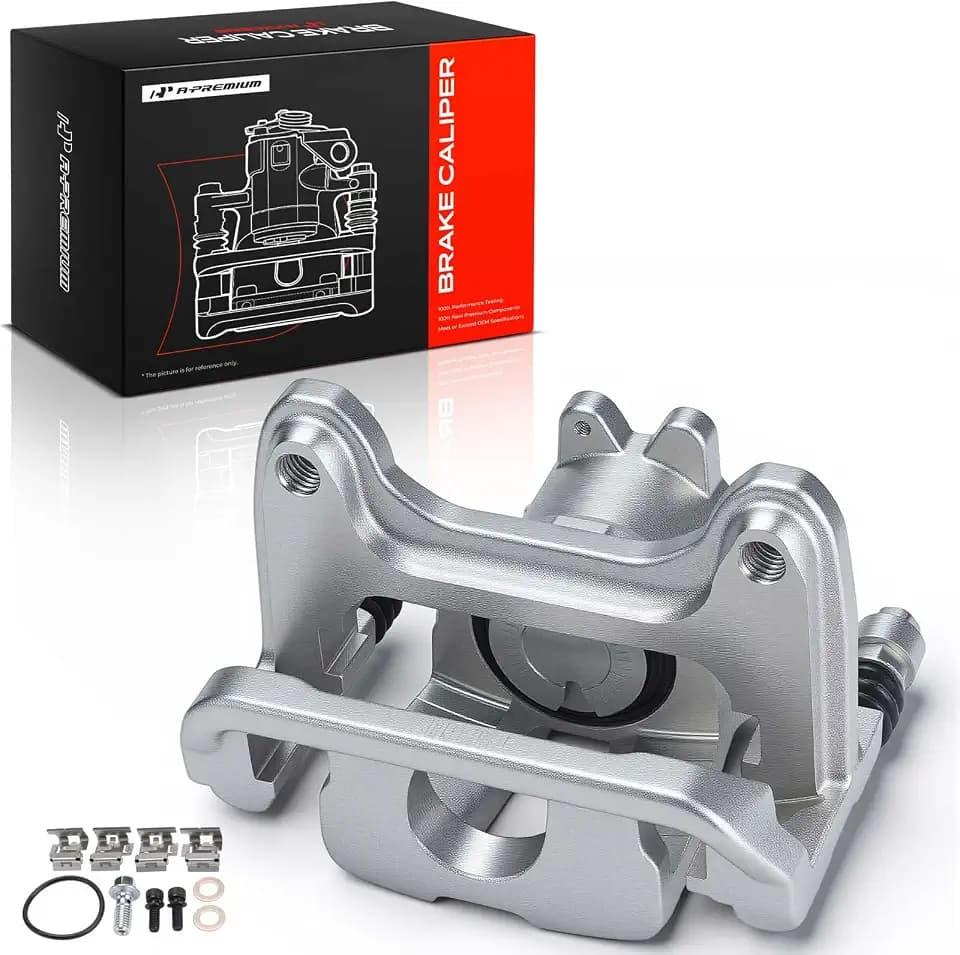 A-Premium Rear Left Driver Disc Brake Caliper with Bracket