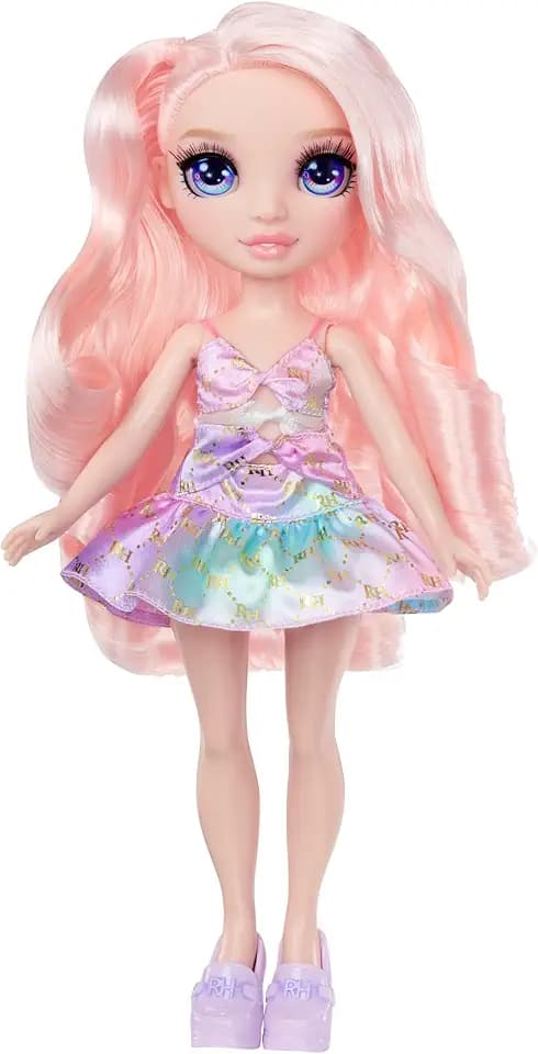 Rainbow High My Fashion Style Doll - Bella - 28 cm Pinkfarbene Modepuppe mit Aufsehenerregendem Outfit und Schicker Handtasche, zum Spielen, Bewegen, Sammeln, Für Kinder von 4 bis 12 Jahren
