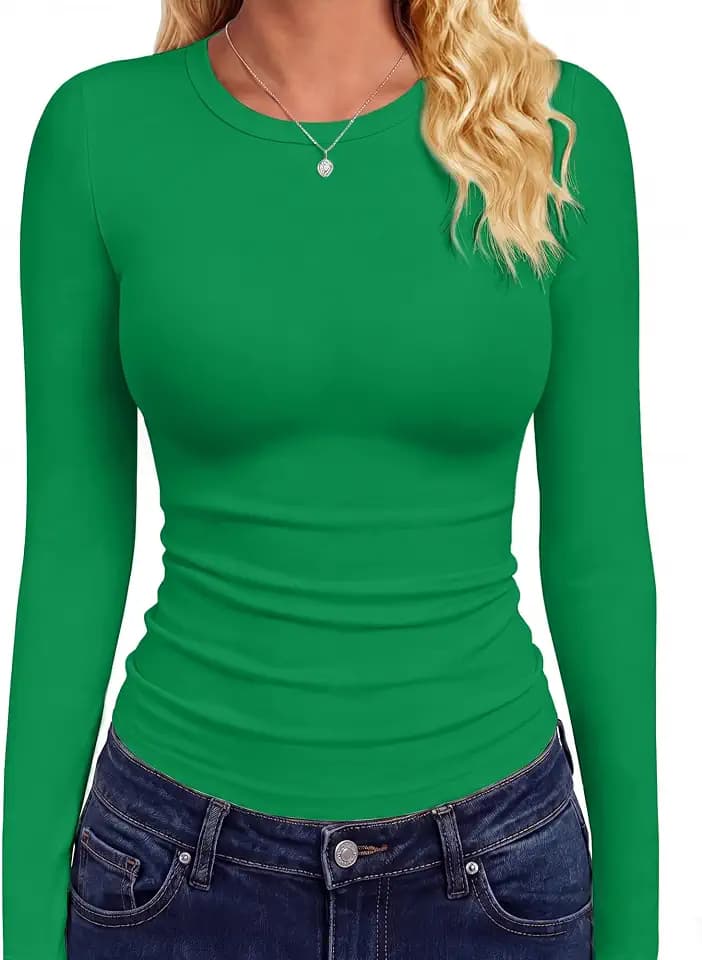 GAYHAY Long Sleeve Shirts for Women Tops Fitted Clothes Fall Fashion 2026