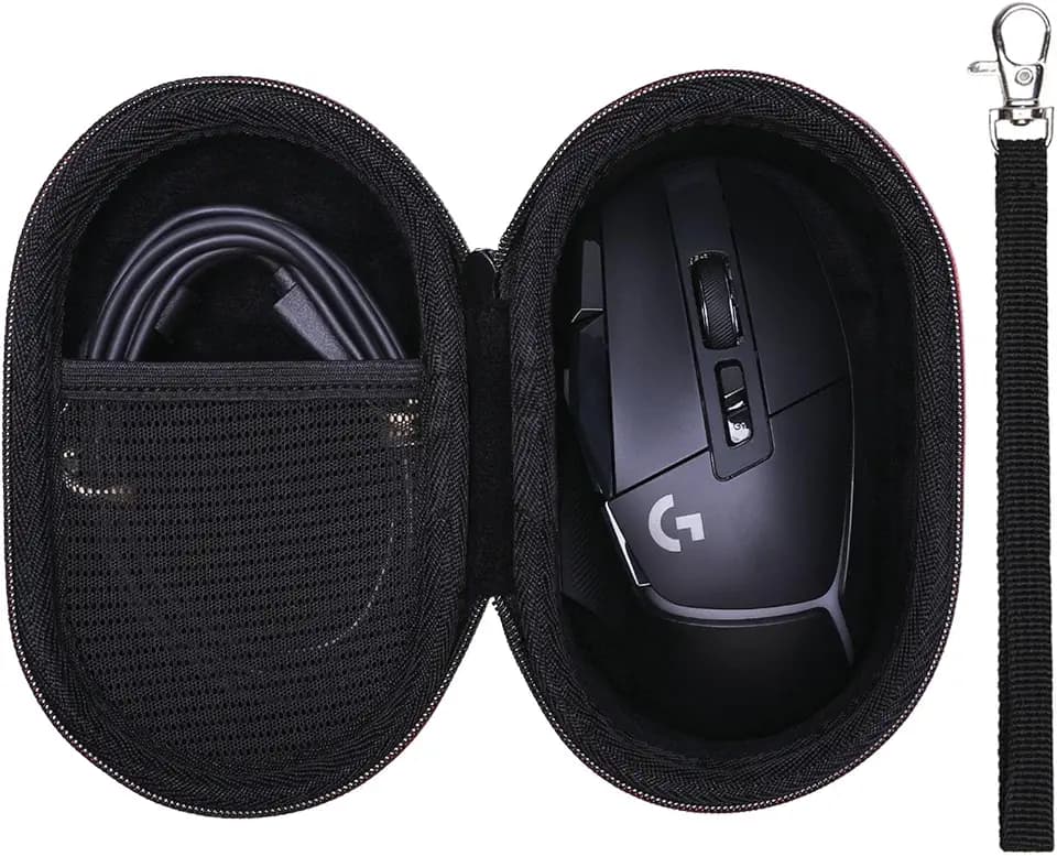 LTGEM Mouse Case for Logitech G502 Hero Lightspeed Gaming Mouse, Black