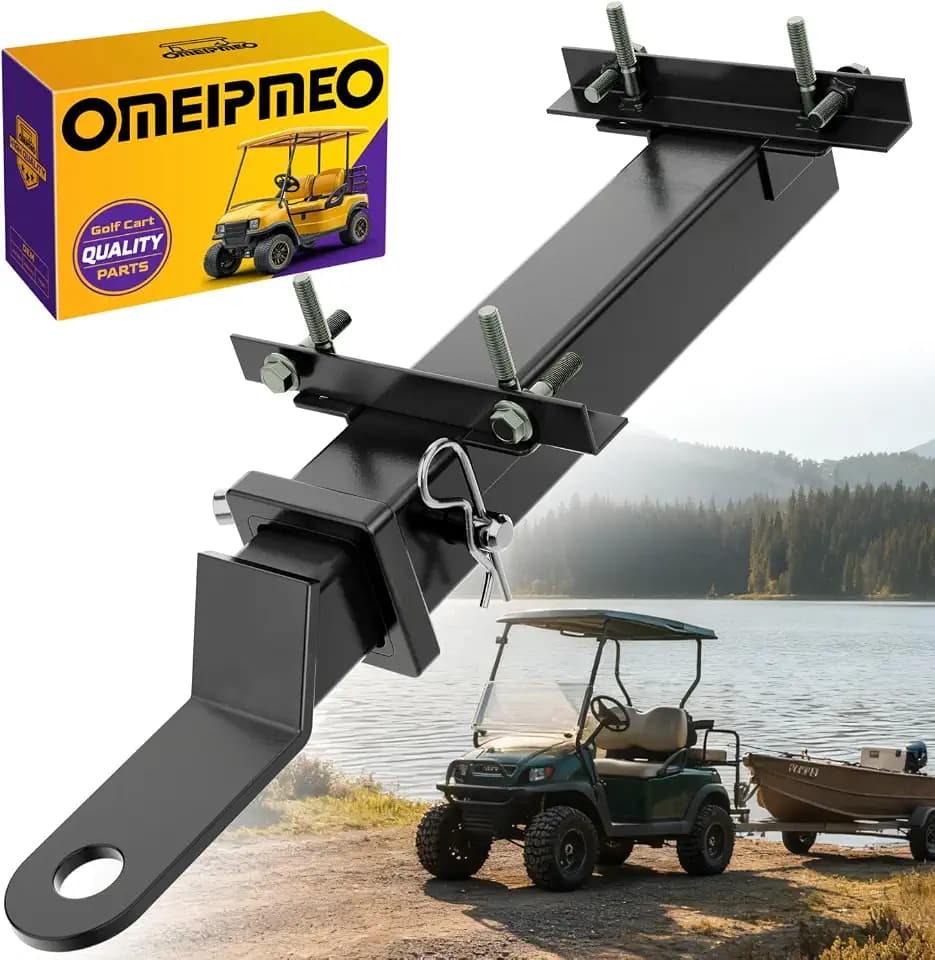 Universal Heavy Duty Golf Cart Trailer Hitch Kit with 2 Inch Receiver
