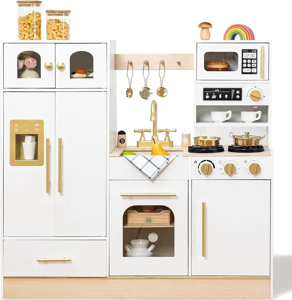 Leeshyah Wooden Play Kitchen Set