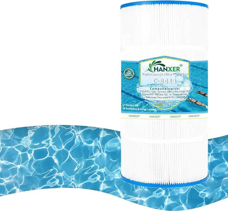 Swimming Pool Filter Replaces for C-8411, Filbur FC-1255, PWWCT75, Ultral-B6, Waterway 817-0075N, Waterway Clearwater II 75, CX760RE, C751, 80755, 75 Sq.Ft Filter Cartridge, 1 Pack