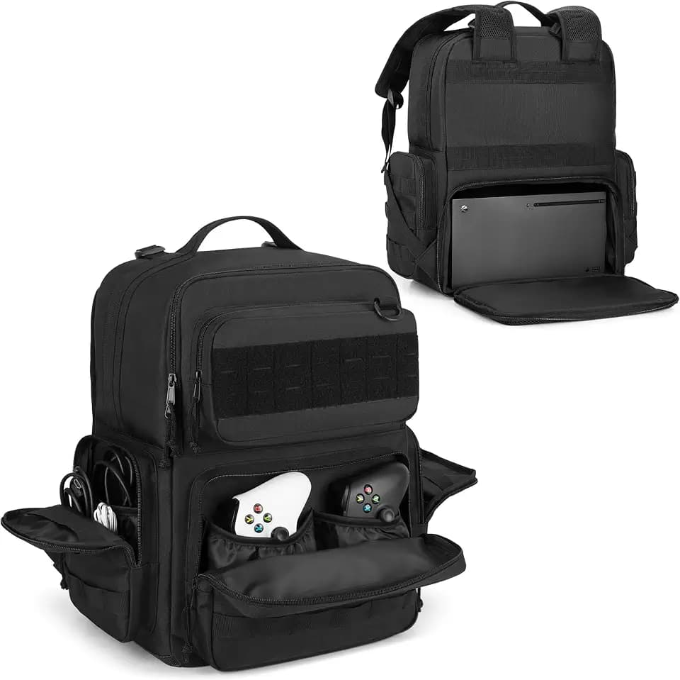 PGmoon Travel Tactical Backpack Compatible with Xbox Series X Console