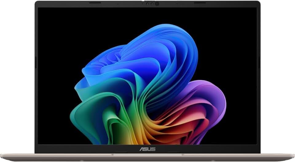 ASUS Vivobook 14 Laptop, Copilot+ PC, 14” WUXGA 60Hz Display, AMD Ryzen AI 7 350 with XDNA NPU, AMD Radeon Graphics, 16GB RAM, 512GB SSD, Platinum Gold, M1407KA-PS74
