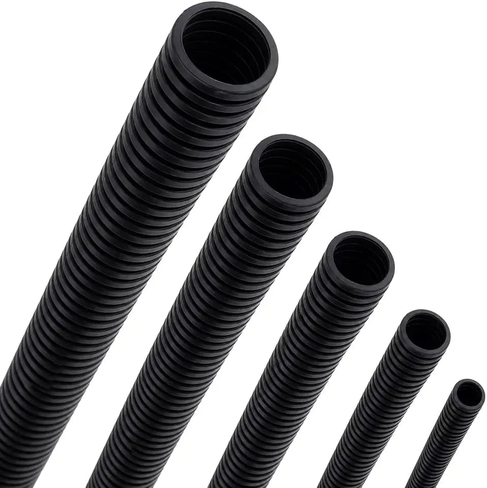 SeKi Wellrohr 10 mm ungeschlitzt 10m Schwarz – Kabelschutzrohr PP flexibel – Innen Ø 10mm – Innen- & Außenbereich – Kabelschutz Schlauch für KFZ Elektro Installation
