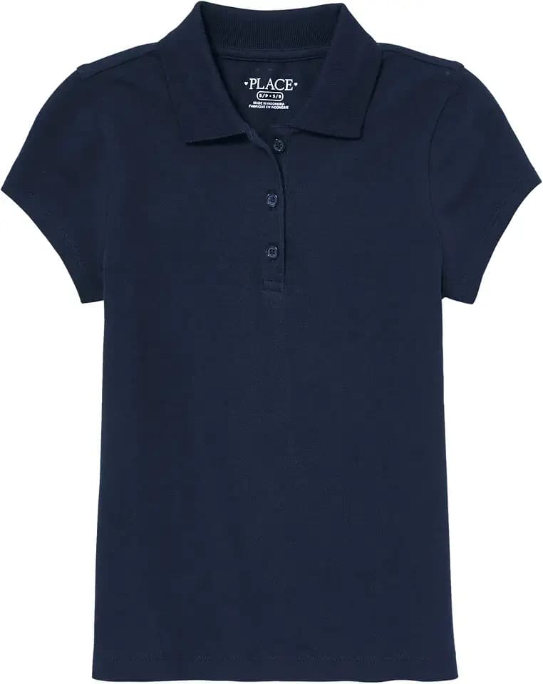The Children's Place Girls' Short Sleeve Pique Polo, 5 Pack
