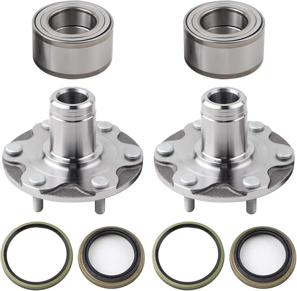 2 x Front Wheel Hub Bearing Assembly w/ABS Sensor Compatible with 1996-2002 Toyota 4Runner, 2001-2007 Sequoia, 1995-2004 Tacoma, 2000-2006 Tundra, Replace 43502-04040 9036954001