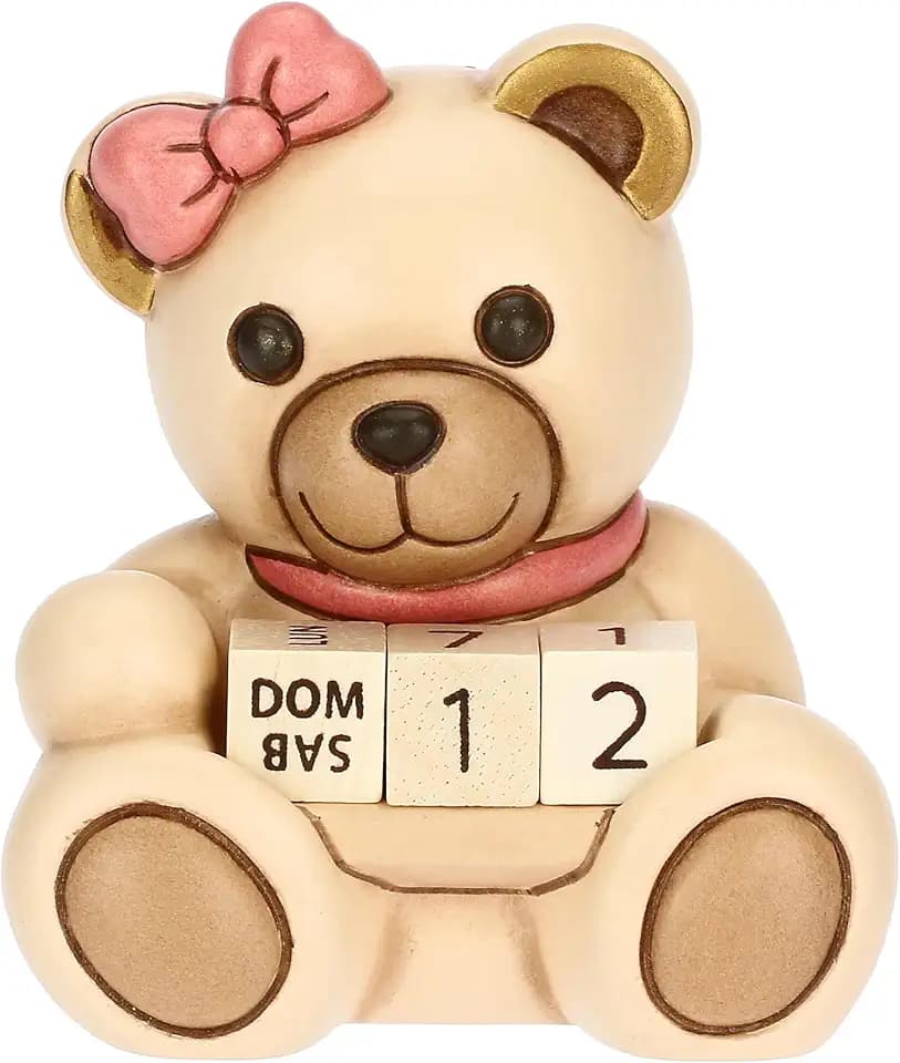 Mini-Kalender Teddy Sie aus Keramik