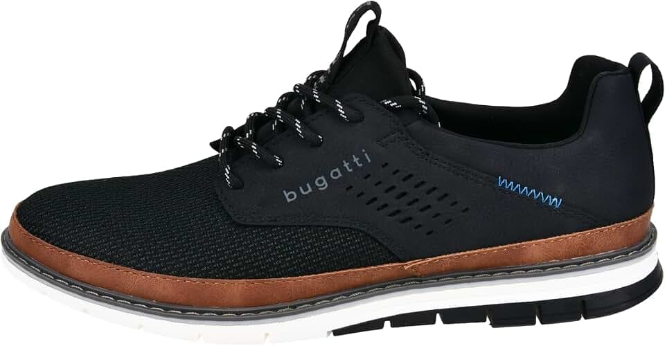 bugatti Herren Sneaker, Männer Schnürer, Wechselfußbett