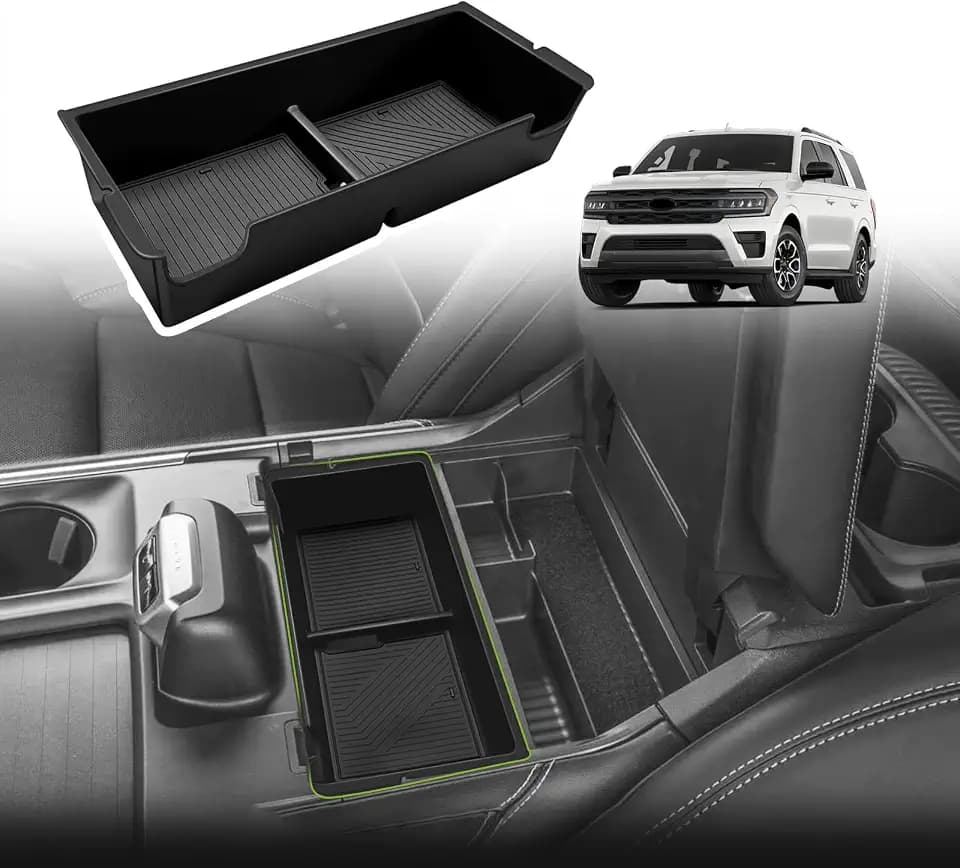 Muslogy Center Console Organizer for 2025 2026 Ford Expedition Accessories