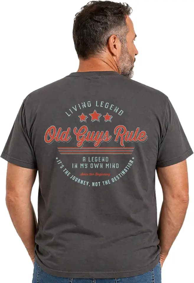 OLD GUYS RULE Men's Graphic T-Shirt, Good Condition