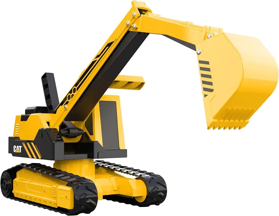 CAT Construction Toys, CAT Steel Construction Excavator - Heavy-Duty & Durable - Ergonomic Handles 3+ Years - Dig & Haul Dirt All Day Long!