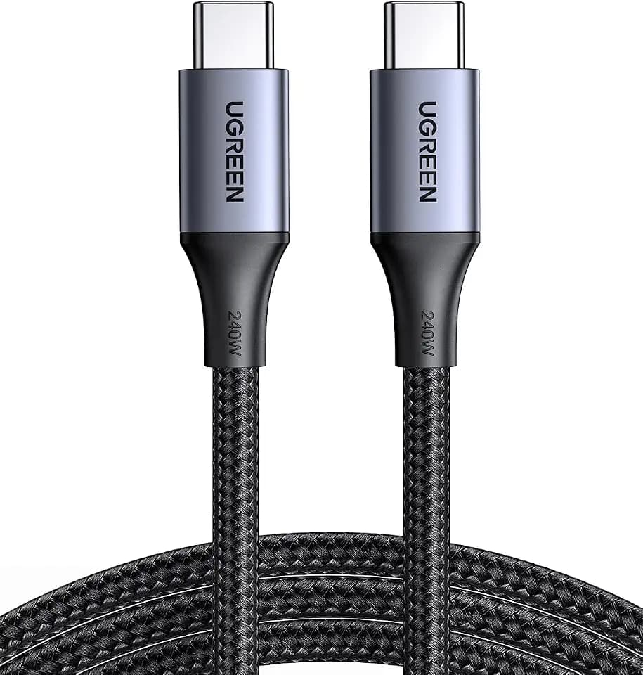 UGREEN 240W USB C to USB C Cable, Fast Charging Cable, 3.3ft, Black