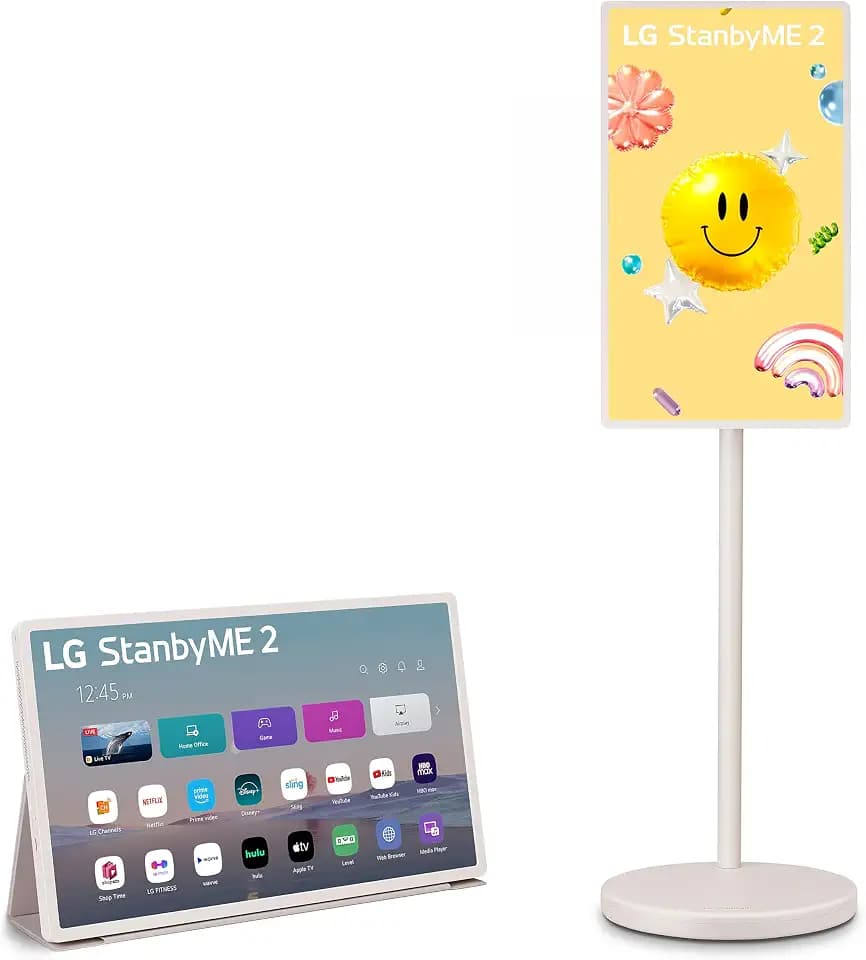 LG 27-Inch StanbyME 2 Portable Touch Screen TV with Folio Cover
