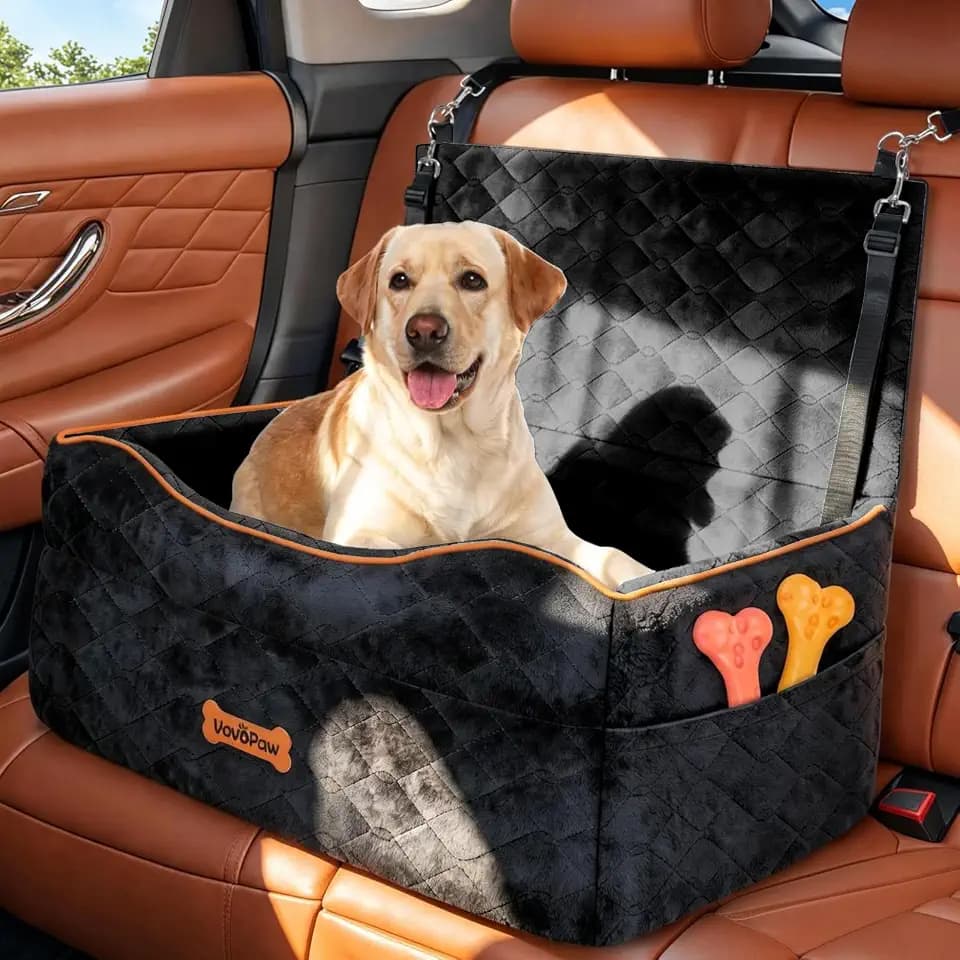 VavoPaw Medium Dog Car Seat Under 50Lbs or 2 Small Dogs Under 25Lbs