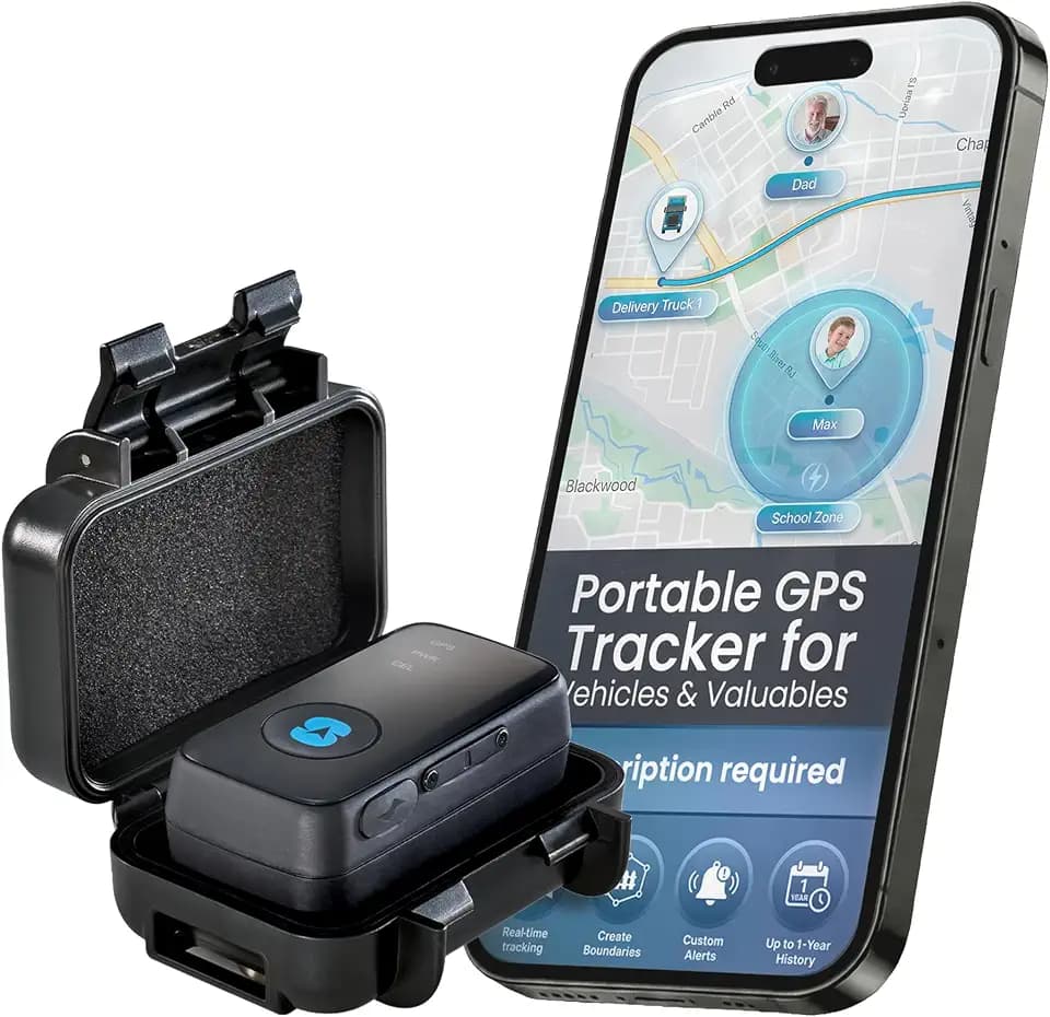 Spytec GPS Tracker for Vehicles & Kids, Mini Waterproof Magnetic Real-Time