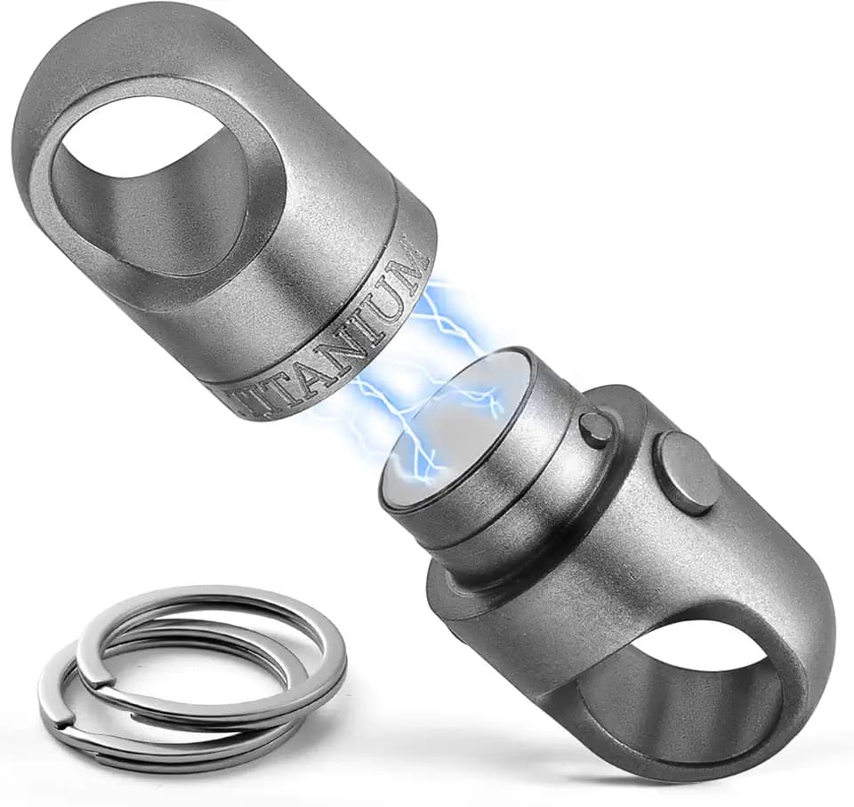FEGVE Quick Release Keychain, Strong Magnetic Key Chain for Home Car Keys