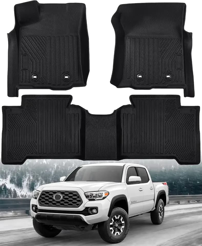 Floor Mats for Toyota Tacoma 2016-2023 (Only for Double Cab and Automatic)