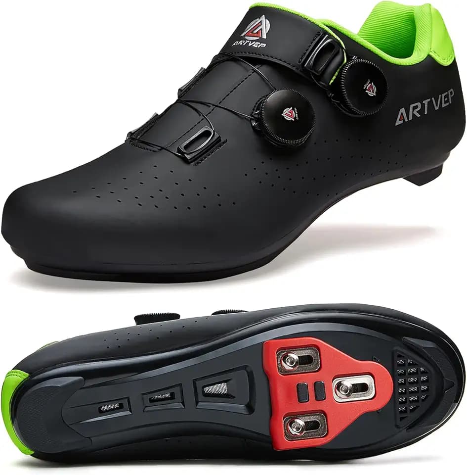 Herren Radschuhe Damen MTB Fahrradschuhe Kompatibel mit Look SPD SPD-SL Delta Lock Pedal Reitschuhe Kompatibel mit Peloton Schuhen