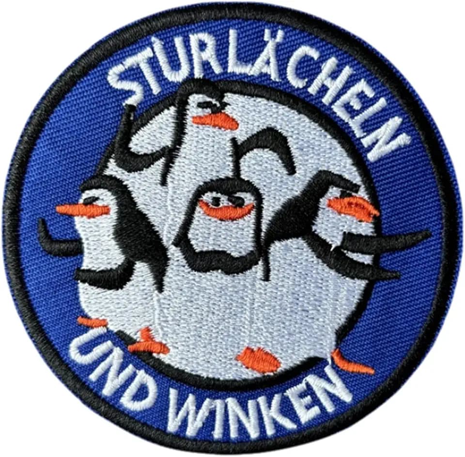 Patches Klett Taktisches Pinguin Patch, Aufnäher Stickerei Abzeichen Militär Klettbänder Für Klettverschluss Für Rucksäcke Taktische Kleidung