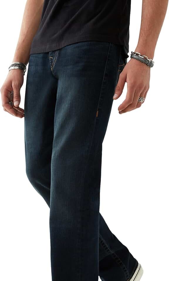 True Religion Men's Ricky Straight Leg Jeans - Stretch Denim