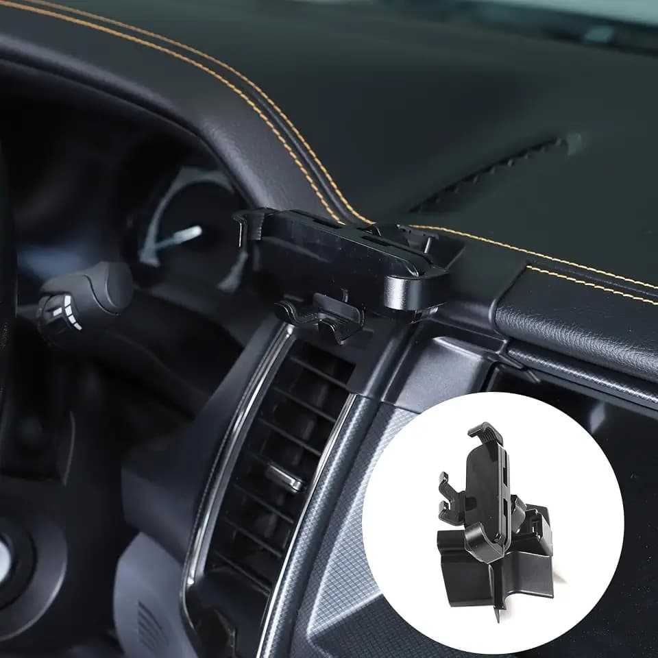 Lcojicep Mobile Phone Holder The Navigation screenCompatible with Ford Ranger 2015-2021 Car Phone Mount Accessories, Central Control Vent Mobile Phone Holder (Left Style B)