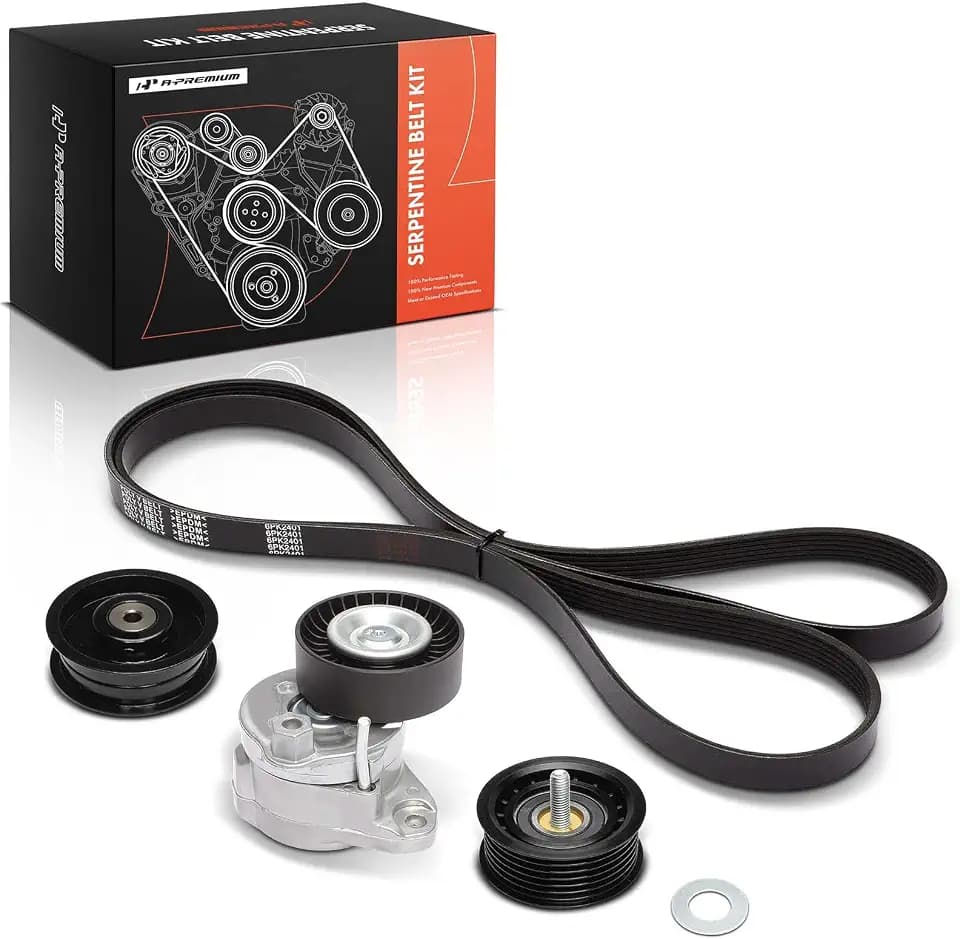 A-Premium Engine Serpentine Belt Drive Kit Compatible with Mercedes-Benz