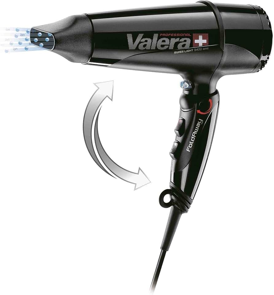 Valera Swiss Light Fold-Away 5400, Professioneller Haartrockner, 2000W