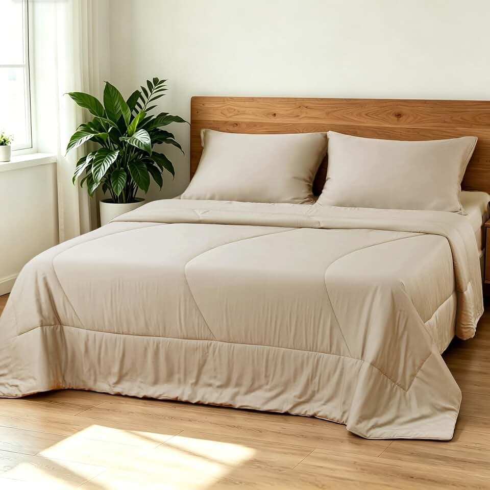 Bamboo Viscose All Season Comforter/Blanket Twin Size, 68 x 90 Inches