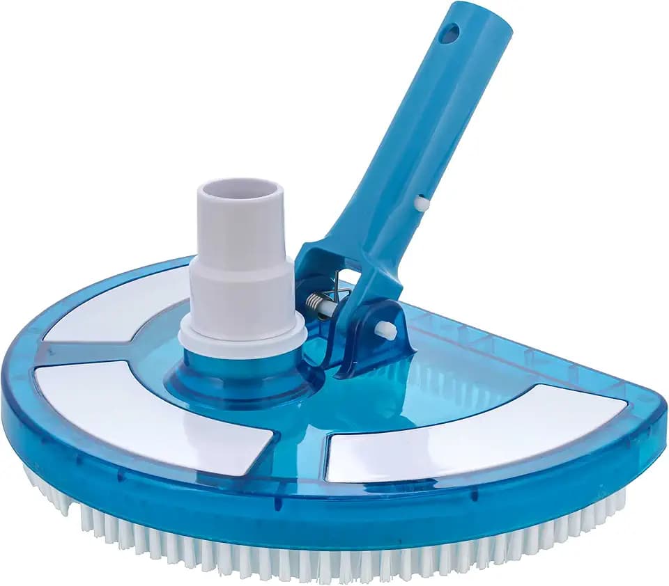U.S. Pool Supply Weighted Pool Vacuum Head, Transparent Curved Half Moon