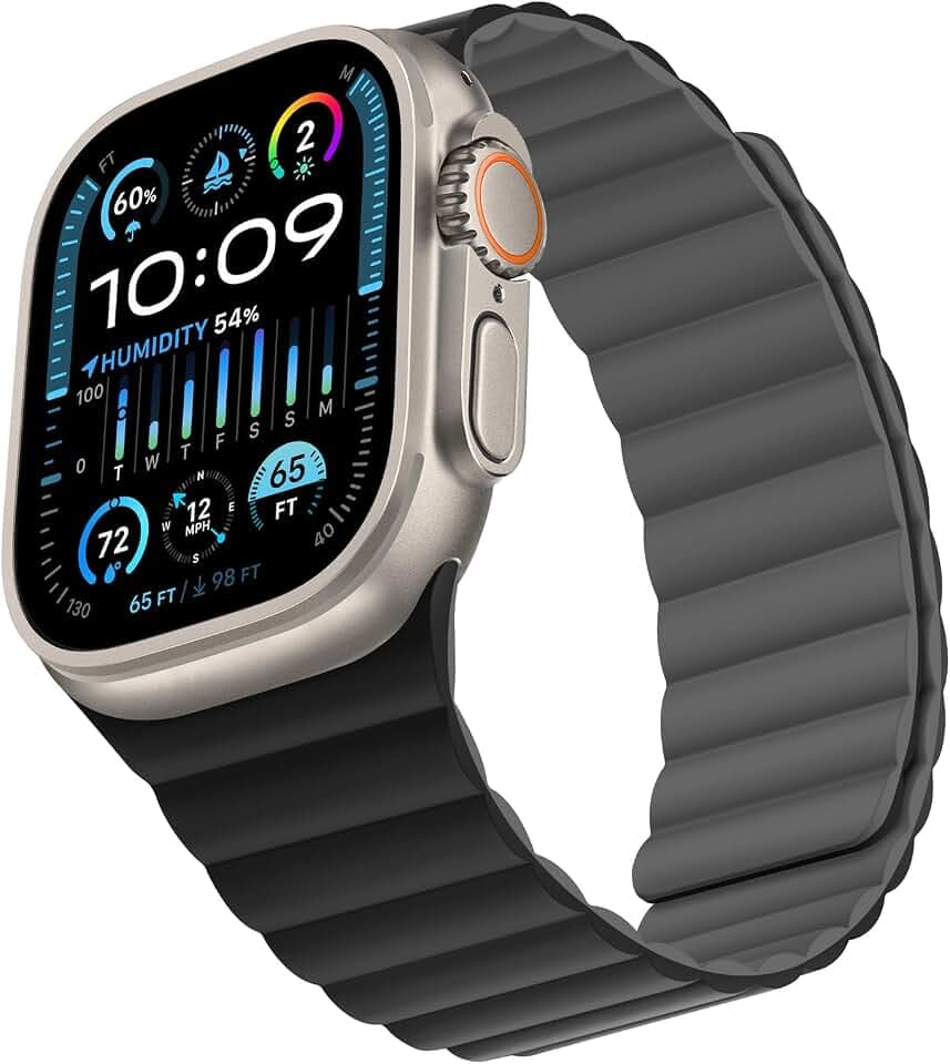 Bisikor Magnetic Band Compatible with Apple Watch Band 49 46 45 44 42mm