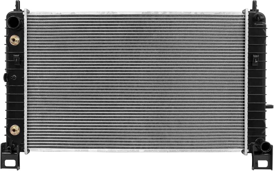 MOSTPLUS 28'' Radiator 2334 Compatible with Chevy Silverado Tahoe Suburban/GMC Sierra Yukon 4.3 4.8 5.3L with Transmission Oil Cooler