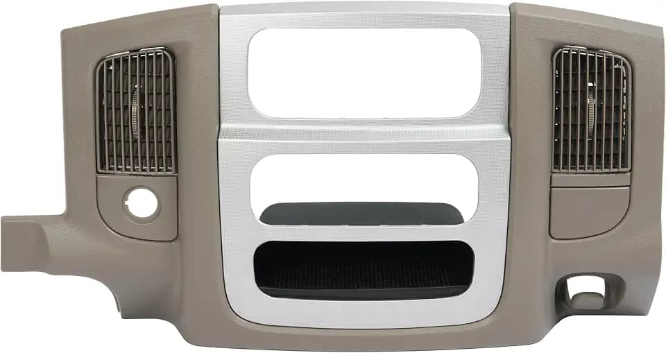 ALMULOO Dash Radio Bezel Compatible with 02-05 Dodge Ram 1500 2500 3500