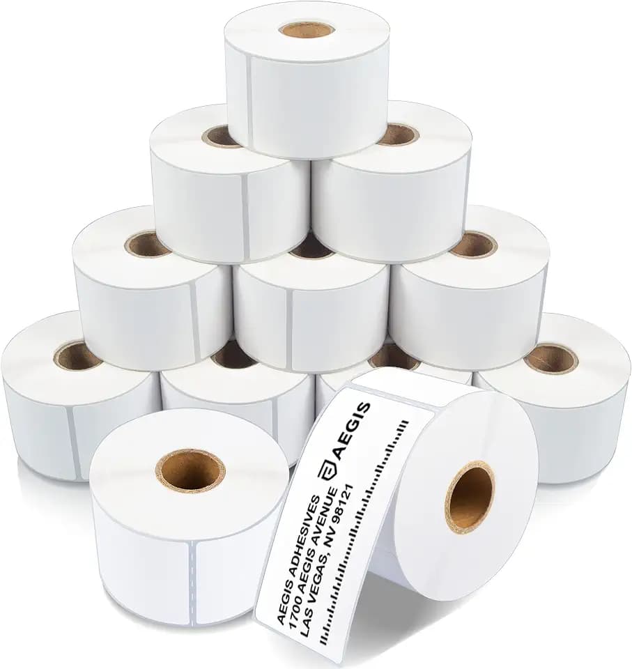 2" X 4" Direct Thermal Printer Labels (4200 Count, 12 Rolls)