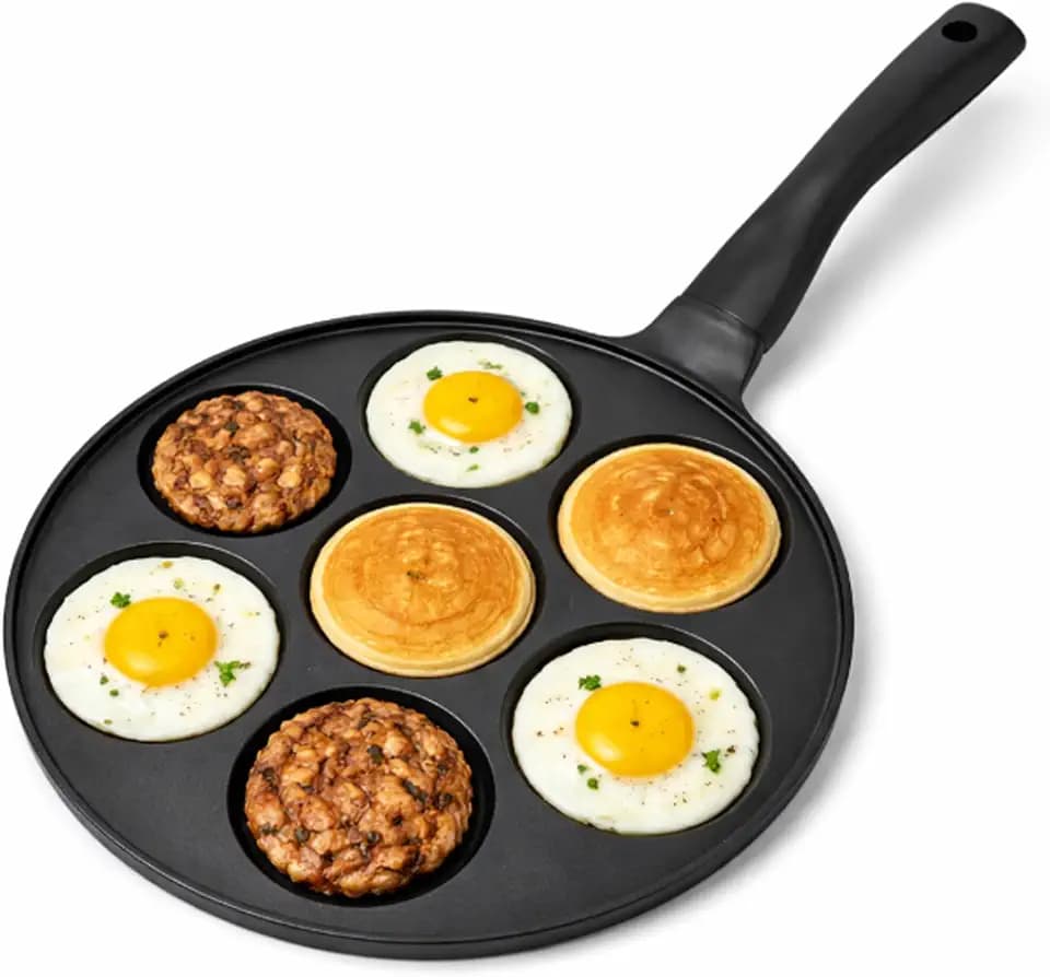 Pfannkuchenpfanne 7 Mulden Joejis Kitchen Antihaft 26cm Kinder
