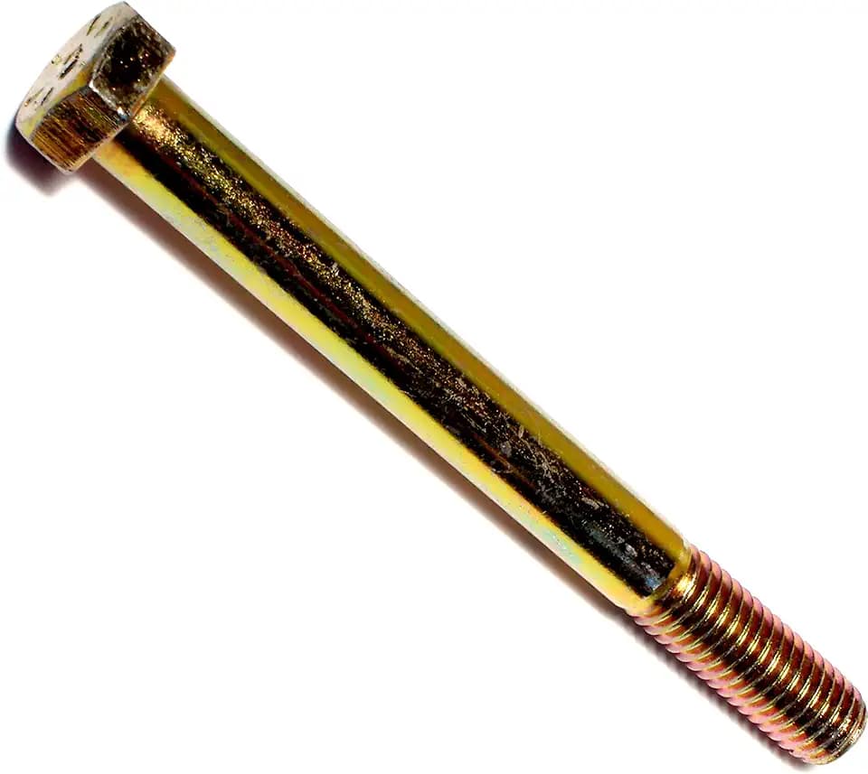 Hard-to-Find Fastener Grade 8 Hex Cap Coarse Large Bolts, Bulk Pack, Steel Hex Bolts for Construction, Home Improvement, 1/2-13 x 5, Pack of 10