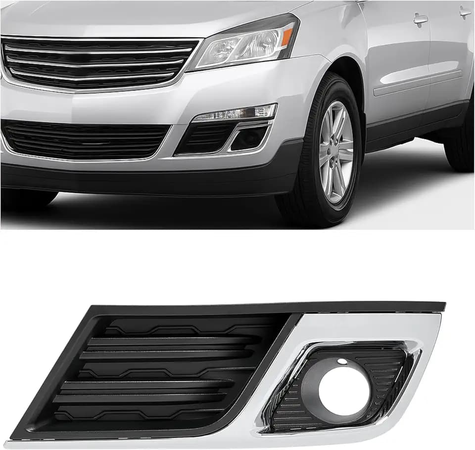 HECASA Fog Light Bezel Compatible with 2013-2017 Traverse
