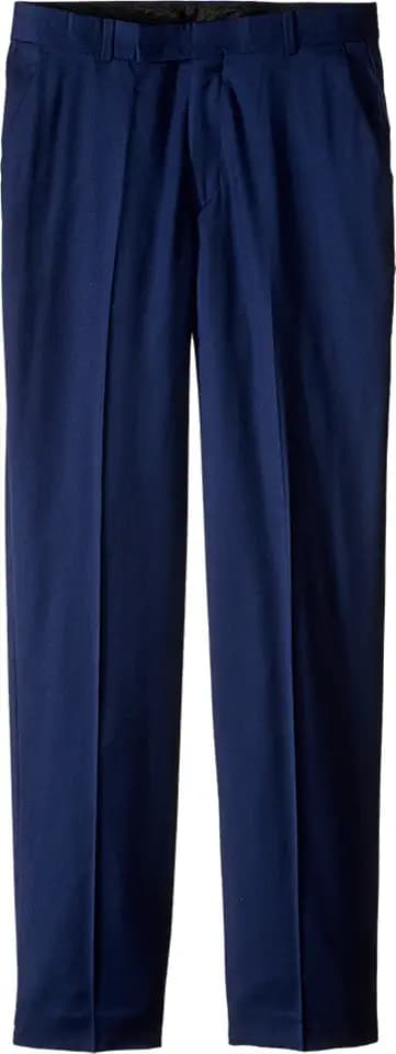 Calvin Klein Boys Flat-Front Bi-Stretch Dress Pant, Straight Leg Fit, Belt Loops & Front Pockets