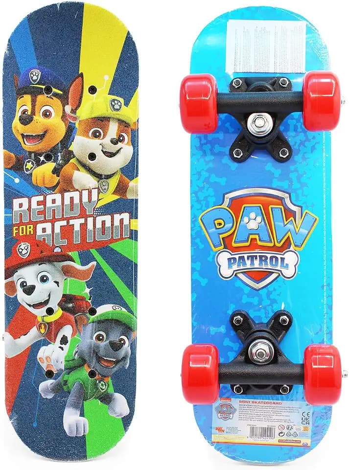 Joy ToyPaw Patrol Mini Skateboard aus Holz 43x12x8 cm