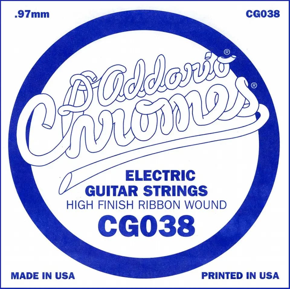 D'Addario Flatwound Chromes Singles (.038 - .042).038