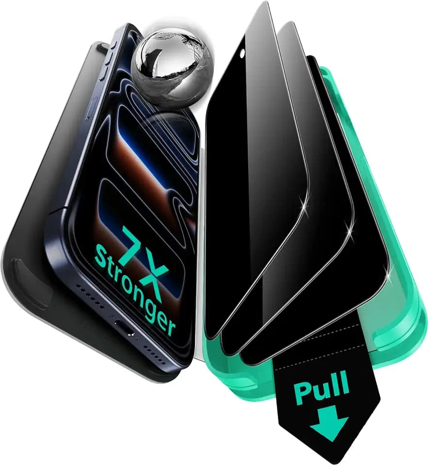 ESR 3 Pack for iPhone 17 Pro Privacy Screen Protector, Armorite