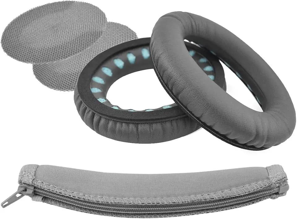 Geekria Ersatz-Ohrpolster + Stirnband-Abdeckungs-Set für Bose SoundTrue, SoundLink AE, AE2, AE2i, AE2w (Dunkelgrau) Ohrkissen, Reparaturteile
