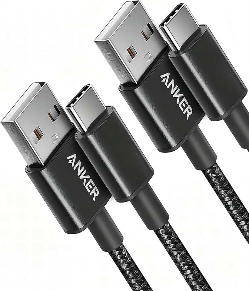 Anker USB auf USB C kabel 3.1A Nylon geflochten [2 Stück 0,9m]