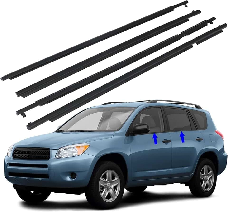 Outside Window Weatherstrip Moulding Trim Seal Belt Replacement for 2006-2008 RA-V4